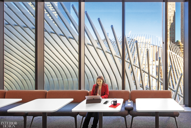 A MediaCom conference room with views of the Oculus 