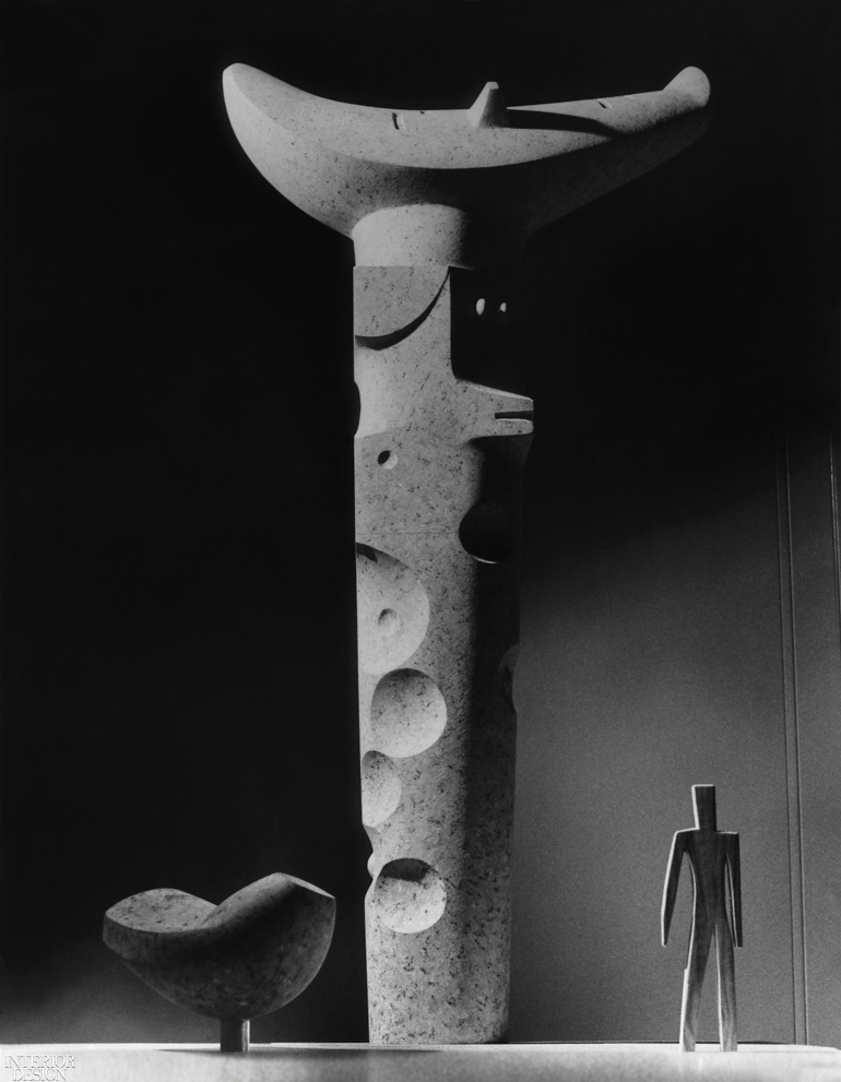 Isamu Noguchi’s model, circa 1956, in plaster and faux granite for Idlewild Airport