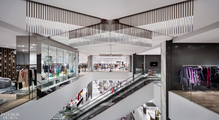 Interior of Neiman Marcus Department Store in the Hudson Yards