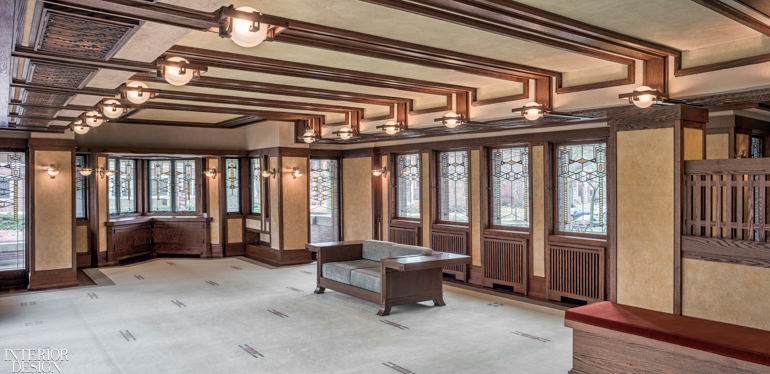 frank lloyd wright taliesin interior