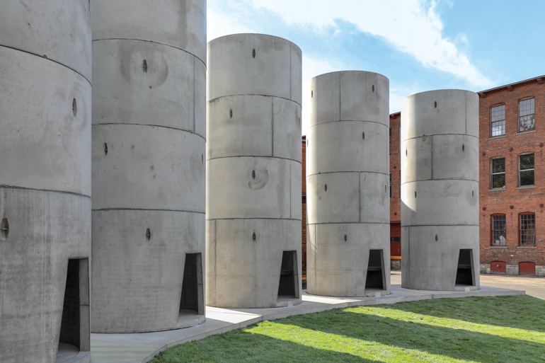 The Pipes, an interactive installation by Taryn Simon on view at Mass MOCA in Massachusetts