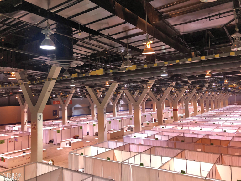 The McCormick Place Convention Center in Chicago transformed into an emergency care facility.