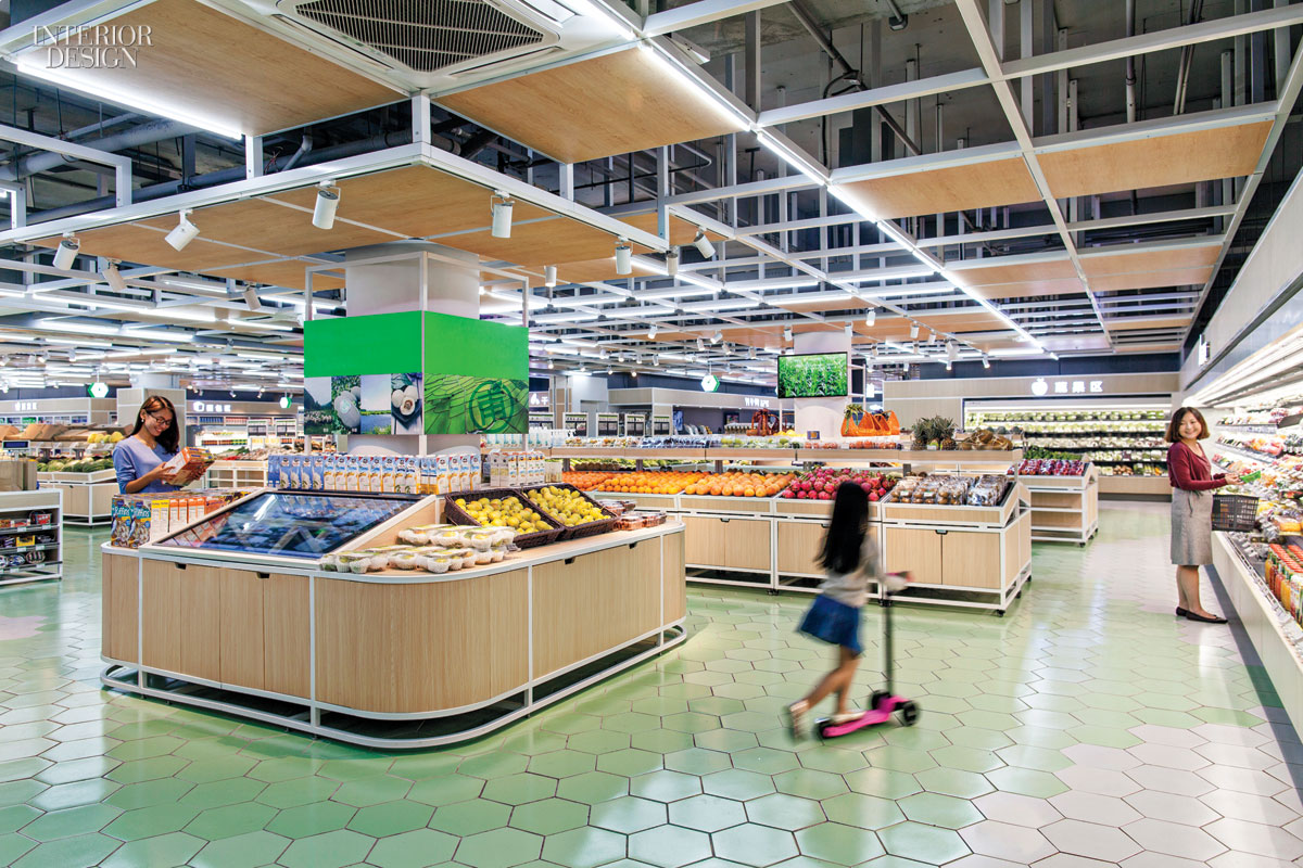 Interior design for supermarket